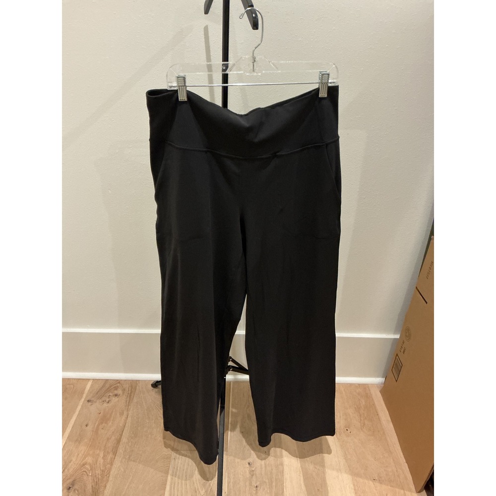 Lululemon Align Wide Leg Pants Black Nulu High Rise Yoga Trousers Size 14